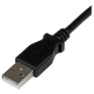 StarTech.com 2m USB 2.0 A to Right Angle B Cable Cord - 2 m USB Printer Cable - Right Angle USB B Cable - 1x USB A (M),…