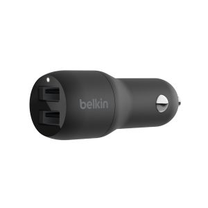 Belkin BoostCharge Dual Charger - Adaptador de energia para automóvel - 24 Watt - 4.8 A - 2 conectores de saída (USB) -…