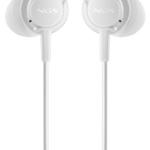 Auriculares Intrauditivos NGS Cross Drift/ con Micrófono/ Jack 3.5/ Blancos