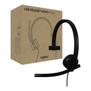 Logitech H570e - Auscultadores - no ouvido - com cabo - USB-A - Certificado para Microsoft Teams