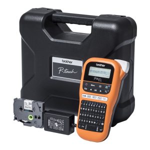 Brother P-Touch PT-E110VP - Etiquetadora - P/B - tranferência térmica - Rolo (1,2 cm) - 180 dpi - até 20 mm/ s -…