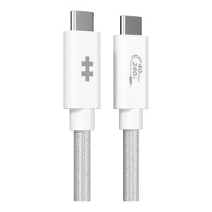 Hyper HyperDrive Next - Cabo USB - USB-C (M) para USB-C (M) - USB4 - 1.2 m - branco