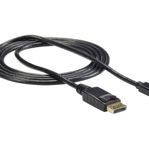 StarTech 6ft (2m) Mini DisplayPort to DisplayPort 1.2 Cable, 4K x 2K UHD Mini DisplayPort to DisplayPort Adapter Cable,…