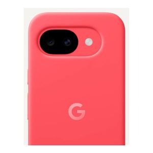 Google - Tampa posterior para telemóvel - silicone, revestimento em policarbonato - framboesa