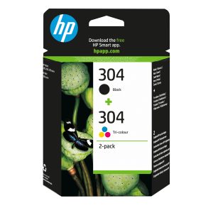 Cartucho de Tinta Original HP nº304 Multipack/ Negro/ Tricolor