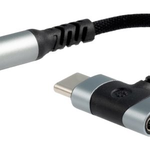 Cable Conversor Audio Nanocable 10.24.1207/ USB Tipo-C Macho - Jack 3.5/ USB Tipo-C Hembra/ 10cm/ Negro