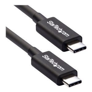 StarTech 50cm (1.6ft) Thunderbolt 3 Cable, 40Gbps, 100W PD, 4K/5K Video, Thunderbolt-Certified, Compatible w/ TB4/USB…