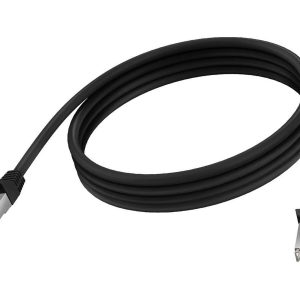 2 m CAT6 cable - RJ45 (m) to RJ45 (m) - stp shielded twisted pair - CAT 6a - 10 gbps - 24 awg - booted - black