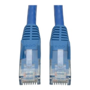 Eaton Tripp Lite Series Cat6 Gigabit Snagless Molded (UTP) Ethernet Cable (RJ45 M/M), PoE, Blue, 1 ft. (0.31 m) - Cabo…
