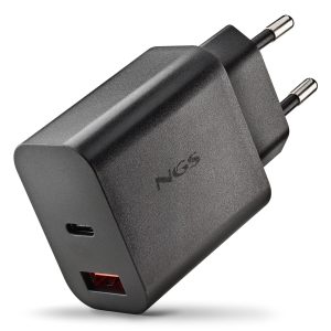 Cargador de Pared GaN NGS Era 30W/ 1xUSB Tipo-C/ 1xUSB/ 30W