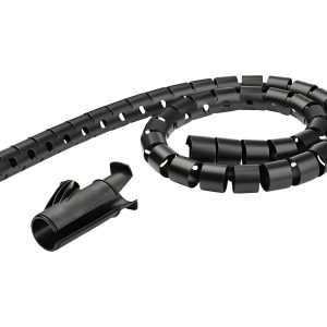 Startech 2.5m (8.2ft) Cable Management Sleeve - 1.8" Diameter - Expandable Coiled Cord Organizer w/ Cable Loading Tool…