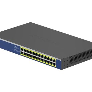 NETGEAR GS524PP - Interruptor - sem gestão - 24 x 10/100/1000 (PoE+) - desktop, montável em trilho - PoE+ (300 W) - AC…