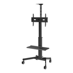 Display floor stand trolley - one person height adjustment - aluminium construction - trolley fits displays 31 to 80"…