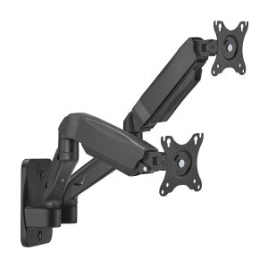 Soporte de Pared para 2 Monitores o TV Aisens WT32TSR-225/ Giratorio/ Inclinable/ hasta 9kg