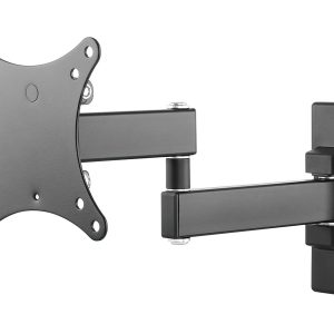 Monitor wall arm mount - fits display 13 to 27" with VESA sizes 75 x 75, 100 x 100 - sturdy cold rolled steel - after…