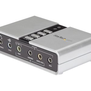 StarTech 7.1 USB Sound Card - External Sound Card for Laptop with SPDIF Digital Audio - Sound Card for PC - Silver…