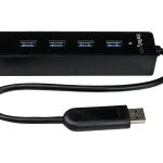 Startech 4-Port USB 3.0 Hub with Built-in Cable - SuperSpeed Laptop USB Hub - Portable USB Splitter - Mini USB Hub…