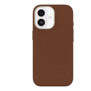 OtterBox Symmetry Series - Tampa posterior para telemóvel - compatibilidade MagSafe - poliuretano, cabedal verde - sela…