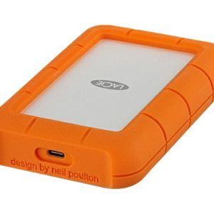 LaCie Rugged USB-C STFR5000800 - Disco rígido - 5 TB - externa (portátil) - USB 3.1 Gen 1 (USB C conector) - com 2 anos…