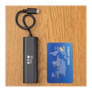 Eaton Tripp Lite Series USB 3.1 Gen 1 USB-C Multiport Portable Hub/Adapter, 3 USB-A Ports and Gigabit Ethernet Port,…