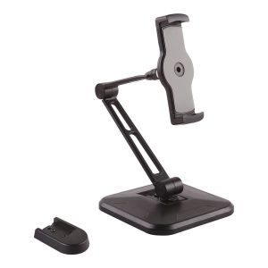 Startech Universal Tablet Stand - Portable Tablet Stand w/ Optional Wallmount Base - Adjustable Pivoting Tablet Stand…