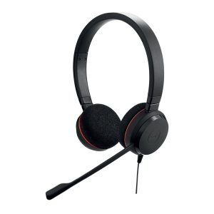 Jabra Evolve 20 MS stereo - Auscultadores - no ouvido - com cabo - USB-C, USB-A - isolamento de ruído - Certificado…