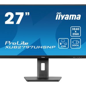 iiyama ProLite XUB2797UHSNP-B1 - Monitor LED - 27" - 3840 x 2160 4K @ 60 Hz - IPS - 350 cd/m² - 1300:1 - 4 ms - HDMI,…