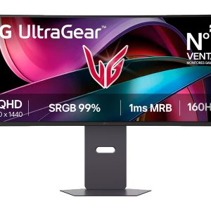 LG UltraGear 34G600A-B - Monitor LED - gaming - curvo - 34" - 3440 x 1440 UWQHD @ 160 Hz - VA - 300 cd/m² - 4000:1 -…