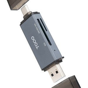 Lector de Tarjetas Externo TooQ TQR-3001G/ USB 3.0 y USB Tipo-C