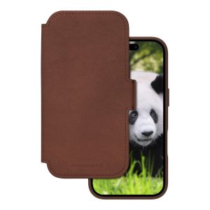dbramante1928 Lynge - Capa flip cover para telemóvel - compatibilidade MagSafe - couro com granulação plena - creme…