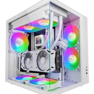 Caja Gaming Semitorre Mars Gaming MCV-ONE/ Blanca