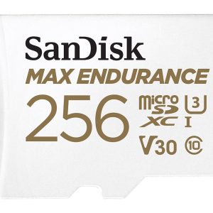 SanDisk Max Endurance - Cartão de memória flash (adaptador microSDXC para SD Incluído) - 256 GB - Video Class V30