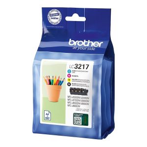 Brother LC3217 Value Pack - Pack de 4 - preto, amarelo, azul cyan, magenta - original - tinteiro