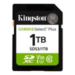 Kingston Canvas Select Plus - Cartão de memória flash - 1 TB - Video Class V30 / UHS-I U3 / Class10 - SDXC UHS-I
