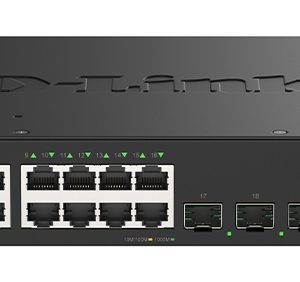 D-Link SmartPro DGS-1530-20 - Interruptor - inteligente - 16 x 10/100/1000 + 4 x 10 Gigabit SFP+ - desktop, montável em…