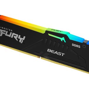 Memória RAM Kingston FURY Beast RGB 32GB/ DDR5/ 5600MHz/ 1.25V/ CL40/ DIMM
