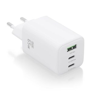 Carregador de Parede GaN Aisens ASCH-65W3P041-W 65W