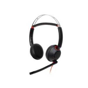 Poly Blackwire 5220 - Auscultadores - no ouvido - com cabo - USB-C, macaco de 3,5 mm - preto - Certificado para Skype…