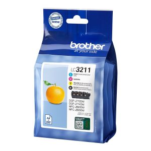 Cartucho de Tinta Original Brother LC-3211VAL Multipack/ Ciano/ Magenta/ Amarelo/ Preto