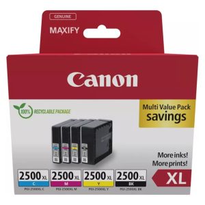 Canon PGI-2500XL BK/C/M/Y Multipack - Pack de 4 - XL - preto, amarelo, azul cyan, magenta - original - tanque de tinta