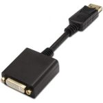 Conversor Aisens A125-0133/ DisplayPort Macho - DVI Fêmea/ 15cm/ Preto