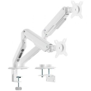 Soporte de Mesa con Contrapeso para 2 Monitores Aisens DT32TSR-439/ Giratorio/ Inclinable/ hasta 9kg