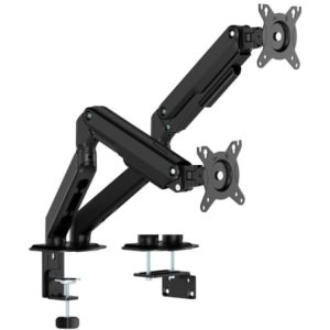 Soporte de Mesa con Contrapeso para 2 Monitores Aisens DT32TSR-451/ Giratorio/ Inclinable/ hasta 9kg