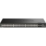 D-Link SmartPro DGS-1530-52 - Interruptor - inteligente - 48 x 10/100/1000 + 4 x 10 Gigabit SFP+ - desktop, montável em…