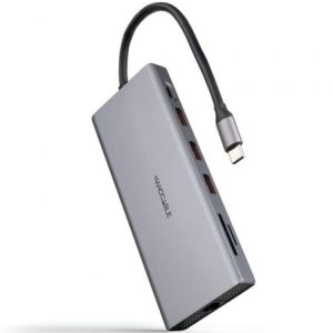 Docking Tipo-C Nanocable 10.16.4612/ 3xUSB/ 1xUSB Tipo-C/ 2xHDMI 4K/ 1xDisplayPort/ 1xRJ45/ 1xLector tarjetas/ 1xJack…