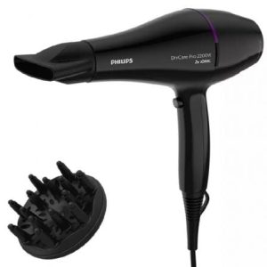Secador Philips Drycare Pro BHD274/ 2200W/ Negro y Violeta