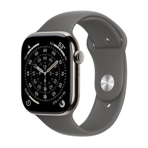 Apple Watch Series 11 (GPS + Cellular) - 46 mm - titanium natural - relógio inteligente Com banda de desporto -…