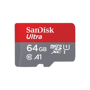 SanDisk Ultra - Cartão de memória flash (adaptador microSDXC para SD Incluído) - 64 GB - A1