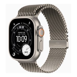 Apple Watch Ultra 3 - 49 mm - titanium natural - Sim relógio inteligente Com círculo milanês - tamanho da banda: M - 64…