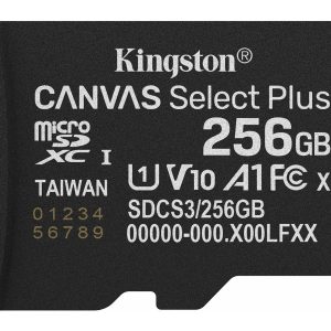 Kingston Canvas Select Plus - Cartão de memória flash - 256 GB - A1